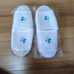 Disney ミッキーマウス スリッパ ホワイト