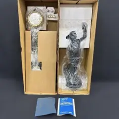 未使用　CITIZEN クォーツ 置時計 彫像付き