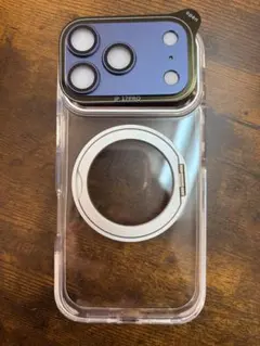 iPhone17pro 回転スタンド ケース 極透明黄ばみ防止 ガラスフィルム付