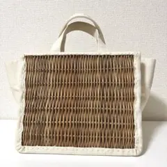 PALOROSA【美品】MINI 巾着付きかごバッグ バスケット パロローサ