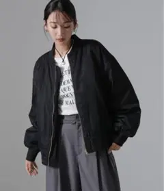 ナノユニバース　MA-1ジャケット　黒　新品未使用