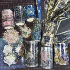 PET素材 海外マスキングテープ まとめ売り （28） 人物 背景 中古