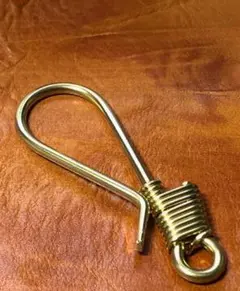 真鍮製　キーフック　70ｍｍ　レザークラフト