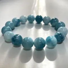 【高級・大玉12.5mm】ラリマー ブレスレット 圧倒的存在感と艶