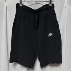 NIKE ナイキ スウェットハーフパンツ ブラック グッドフェード 刺繍ロゴ M