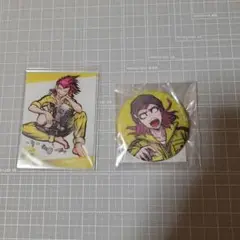 左右田和一 オンラインくじ アクリルカード グリッター缶バッジ
