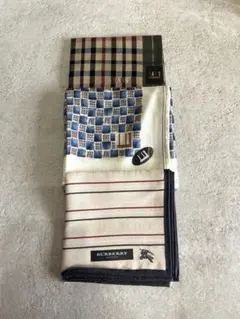 BURBERRY ダンヒル　DAKS メンズハンカチ3枚セット
