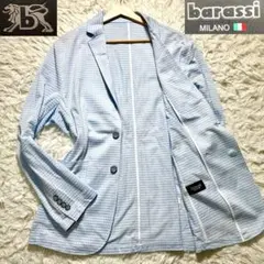 【新品タグ付き】barassi テーラードジャケット　ギンガムチェック　48