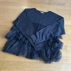 しまむら☆チュール切り替え長袖カットソー