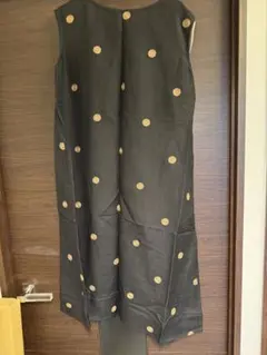 nop do not 麻レーヨンのドットワンピースM
