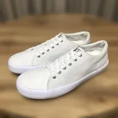 美品/SPERRY TOP-SIDER キャンバス スニーカー(25.5cm)白のサムネイル