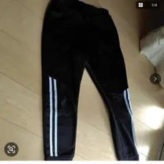 黒 サイドライン ジャージパンツ