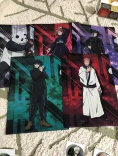 呪術廻戦 クリアファイル 両面宿儺　伏黒恵　パンダ　禪院真希　釘崎野薔薇