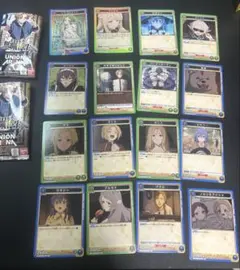 無職転生 緑 ラノア魔法大学 デッキパーツ 76枚 ユニアリ まとめ売り