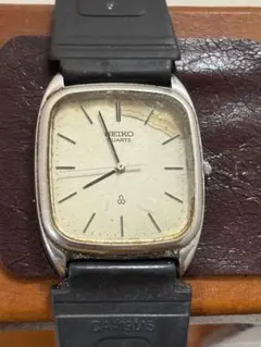 稼動 セイコー 2320-5330 スクエア シルバー文字盤 レディース腕時計