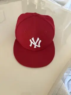 ニューヨーク・ヤンキース 赤 キャップ 59FIFTY 7 1/4
