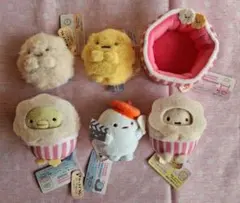 すみっコぐらし 映画館テーマ てのりぬいぐるみ6点