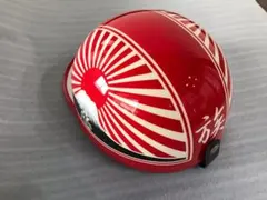 ラメ 富士日章 コルク半 ヘルメット 旧車會 軽スロ ゼファー400