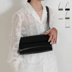 ★セレクトモカ★ベルトショルダー横長バッグのサムネイル