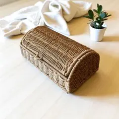 蓋付きバスケット　洗えるかご　小物収納バスケット　裁縫箱など