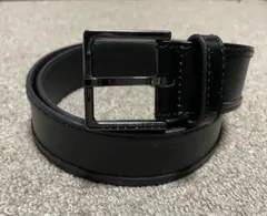 ヒューゴボス HUGO BOSS マイクロ格子レザーベルト ブラック