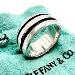 ティファニー　グルーブド　シルバー　リング　15号