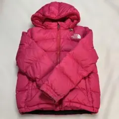 THE NORTH FACE フード付きダウンジャケット　ピンク　130