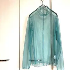 ✨ROSE BUD❤️ローズバット✨シアー✅長袖✨ミントグリーン❤️タートルネック❤️のサムネイル