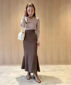 美容!! snidel バックサテンマーメイドスカート