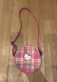 HELLO KITTY チェック柄ショルダーバッグ