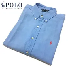 良品 ＸＬ ラルフローレン クラシックフィット リネンシャツ 半袖リネンシャツ