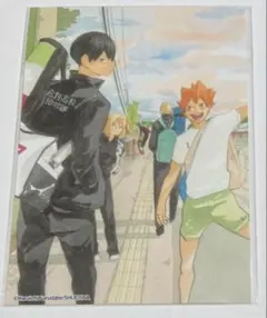 ハイキュー　スクールデイズブロマイド　①枚　日向　影山