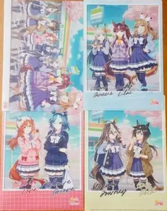 ファミリーマート ウマ娘 クリアファイル 4枚セット　コンプリート