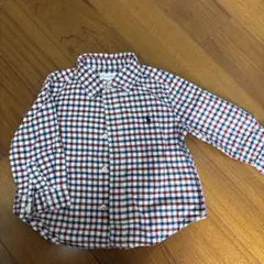 美品　ラルフローレンRalph Lauren チェック柄シャツ 9M 75cm
