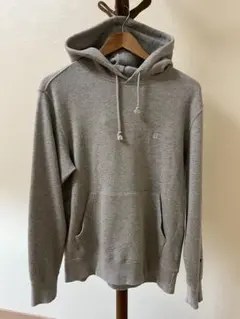 Champion グレー フード付きパーカー Lサイズ
