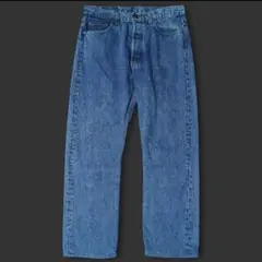 希少★W34★USA製★80s★Levi's★501 先染めブラックデニム★青