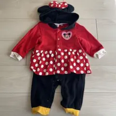 東京ディズニーリゾート 公式 ミニーマウス 着ぐるみ 長袖 ロンパース 70