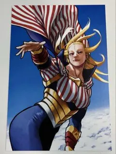 僕のヒーローアカデミア　原画展　ポストカード　スターアンドストライプ