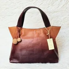 《美品》マザーハウス グラデーション トートバッグ チャーム付きのサムネイル
