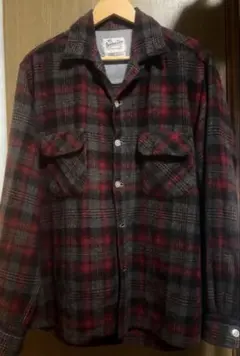 【60s】 ドspecial!! 神配色!!! 開襟! Wool Shirt