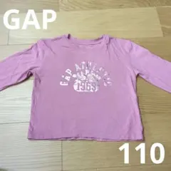 GAP KIDS ギャップ　長袖Tシャツ ロンT　ピンク バラ　110cmのサムネイル