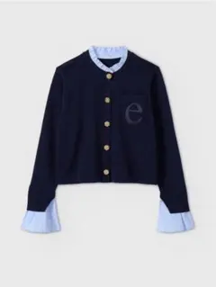 eimy istoire Attached collar カーディガン NAVY