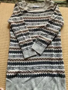 BEAUTY&YOUTH ストライプ柄ニットセーター