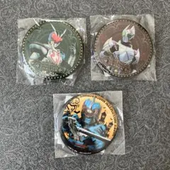 仮面ライダー剣 仮面ライダーW THE DINER 缶バッジ 3点セット