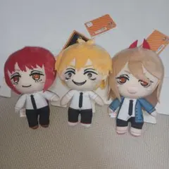 チェンソーマンぬいぐるみマスコットvol１　デンジ・パワー・マキマ