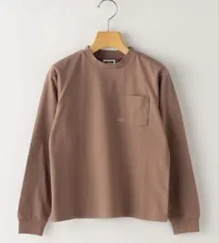 SHIPS マイクロロゴ ロングスリーブ TEE