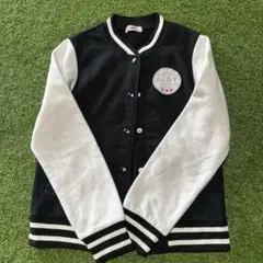 ALGY ボタン付きジャケット 黒と白