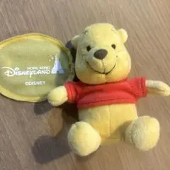 香港ディズニー　肩のせプーさん　ぬいぐるみ