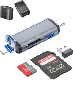 3in1多機能SDカードリーダー USBハブ