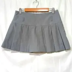 【ザラ】ミニスカート プリーツスカート グレーのサムネイル